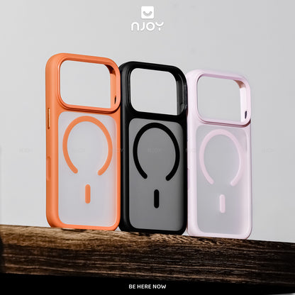 Ốp Nhám Hỗ Trợ Sạc Không Dây Từ Tính Nút Bấm AI Camera Cao Cấp Cho Điện Thoại iPhone 17 Pro Max 16