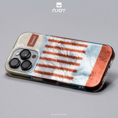 Ốp Lưng Sọc Phản Quang Palette Bảo Vệ Camera Cho Điện Thoại iPhone 17 Pro Max 16 15 14 13 12