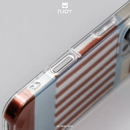 Ốp Lưng Sọc Phản Quang Palette Bảo Vệ Camera Cho Điện Thoại iPhone 17 Pro Max 16 15 14 13 12