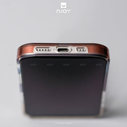 Ốp Lưng Sọc Phản Quang Palette Bảo Vệ Camera Cho Điện Thoại iPhone 17 Pro Max 16 15 14 13 12