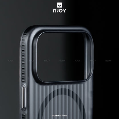 Ốp Magsafe Lưng Nhám Sọc Nổi 3D Cho iPhone 17 Pro Max 16 15 14 13 12