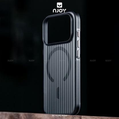 Ốp Magsafe Lưng Nhám Sọc Nổi 3D Cho iPhone 17 Pro Max 16 15 14 13 12