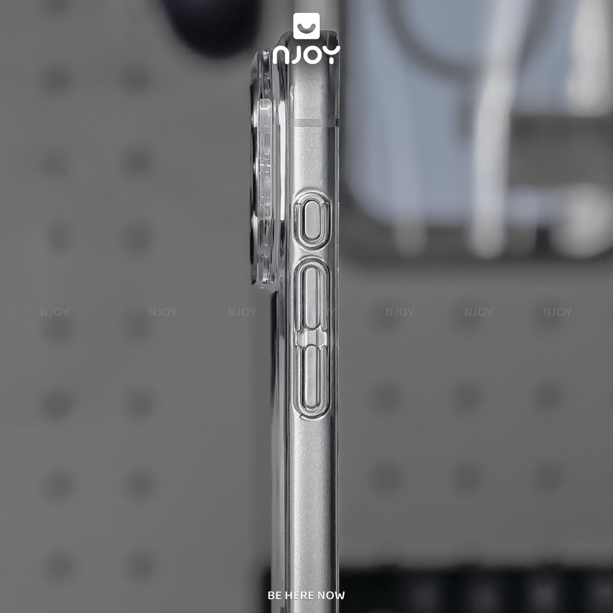 Ốp Siêu Mỏng Memumi Trong Suốt Hỗ Trợ Sạc Không Dây Cho iPhone 17 Pro Max 16 15 14 13