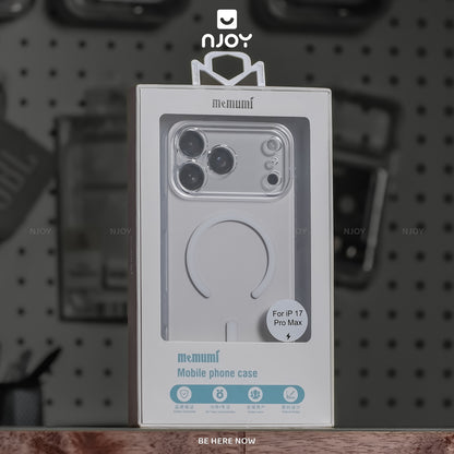 Ốp Siêu Mỏng Memumi Trong Suốt Hỗ Trợ Sạc Không Dây Cho iPhone 17 Pro Max 16 15 14 13