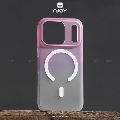 Ốp Siêu Mỏng Nhám Magsafe Màu Gradient Ombre Cho Điện Thoại iPhone 17 Pro Max 16 15 14 13