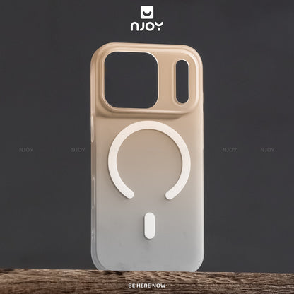 Ốp Siêu Mỏng Nhám Magsafe Màu Gradient Ombre Cho Điện Thoại iPhone 17 Pro Max 16 15 14 13