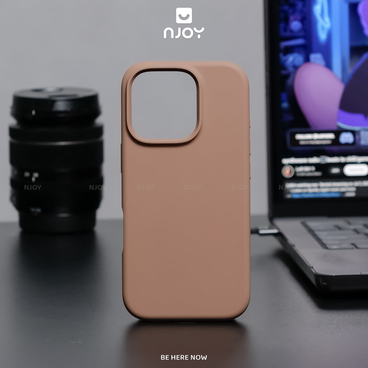 Ốp Silicon Chống Bẩn Hỗ Trợ Sạc Không Dây Chất Liệu Lót Nhung Bảo Vệ Camera Cho iPhone 13 14 15 16 Pro Max Njoyshop