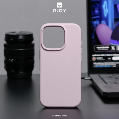 Ốp Silicon Chống Bẩn Hỗ Trợ Sạc Không Dây Chất Liệu Lót Nhung Bảo Vệ Camera Cho iPhone 13 14 15 16 Pro Max Njoyshop