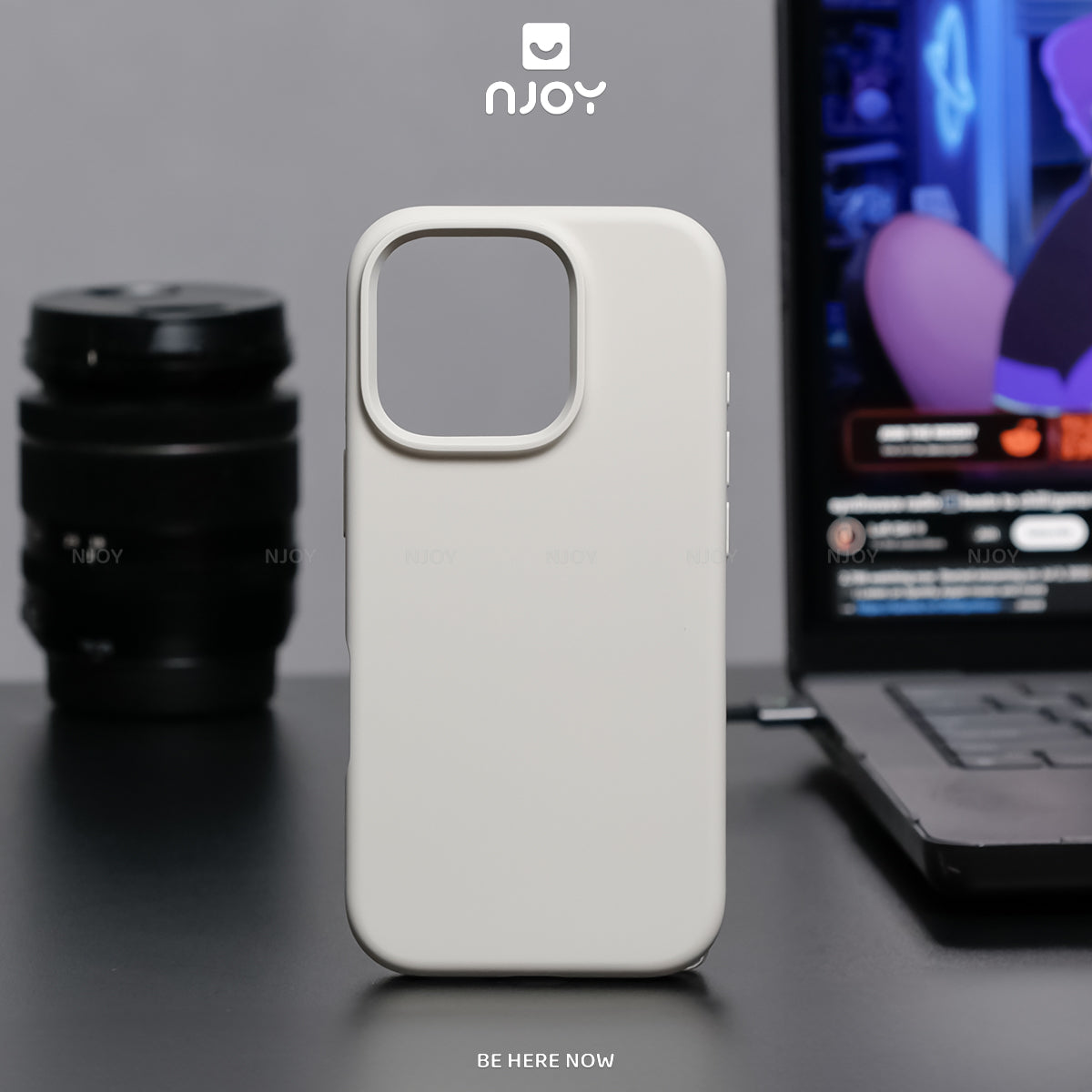 Ốp Silicon Chống Bẩn Hỗ Trợ Sạc Không Dây Chất Liệu Lót Nhung Bảo Vệ Camera Cho iPhone 13 14 15 16 Pro Max Njoyshop