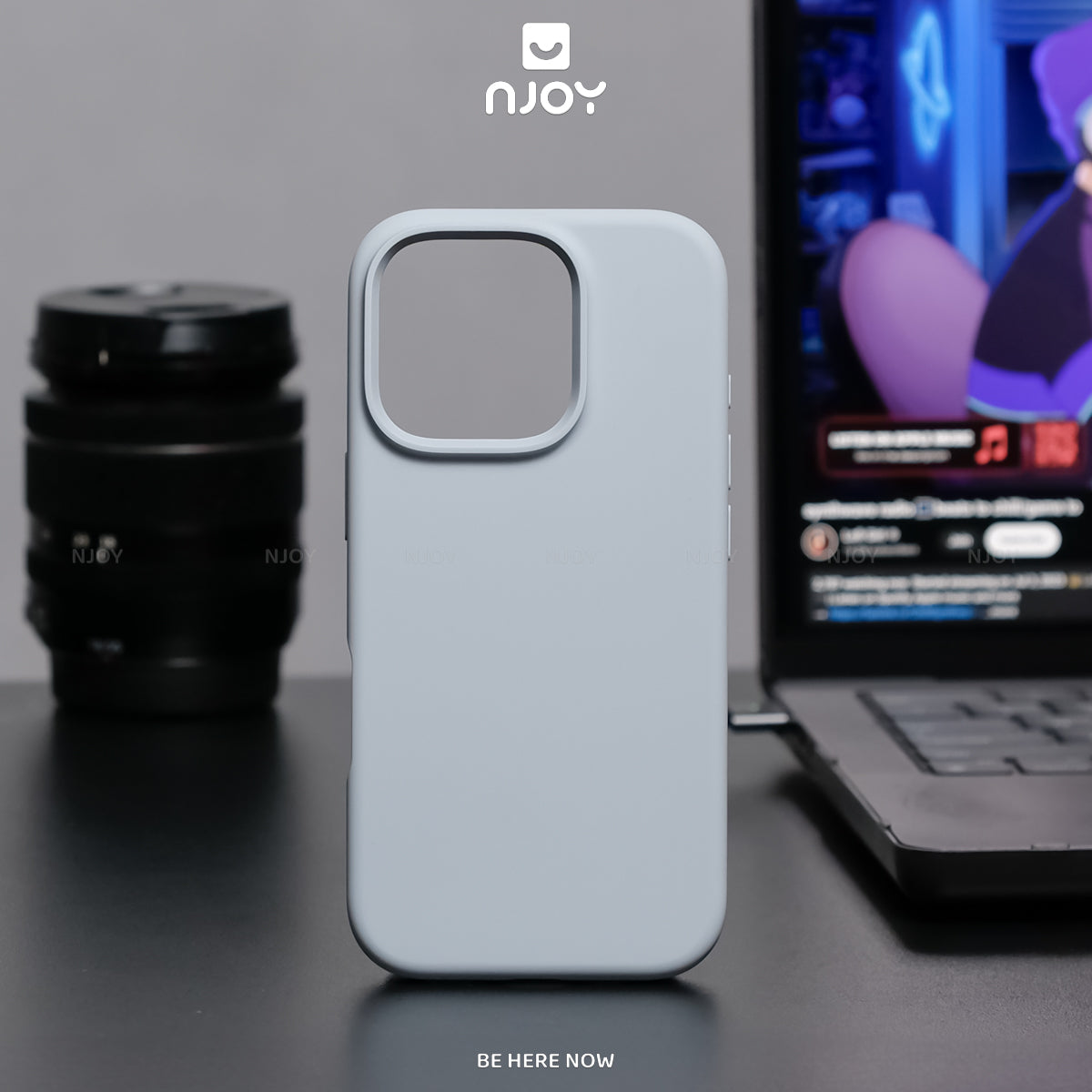 Ốp Silicon Chống Bẩn Hỗ Trợ Sạc Không Dây Chất Liệu Lót Nhung Bảo Vệ Camera Cho iPhone 13 14 15 16 Pro Max Njoyshop