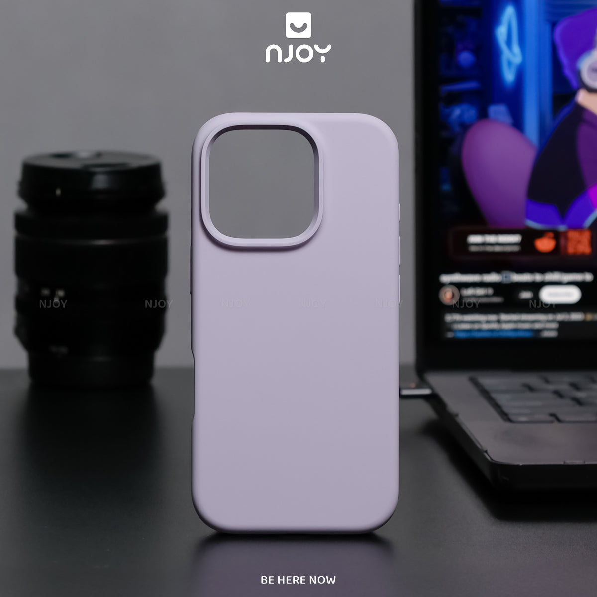 Ốp Silicon Chống Bẩn Hỗ Trợ Sạc Không Dây Chất Liệu Lót Nhung Bảo Vệ Camera Cho iPhone 13 14 15 16 Pro Max Njoyshop