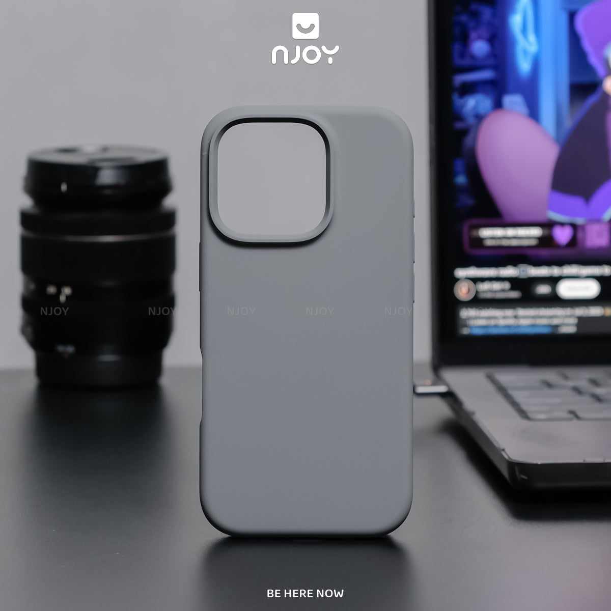 Ốp Silicon Chống Bẩn Hỗ Trợ Sạc Không Dây Chất Liệu Lót Nhung Bảo Vệ Camera Cho iPhone 13 14 15 16 Pro Max Njoyshop