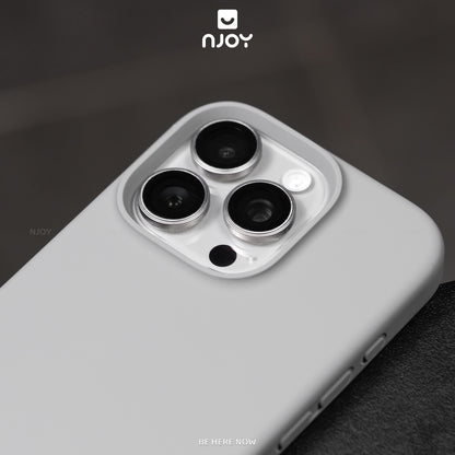 Ốp Silicon Chống Bẩn Hỗ Trợ Sạc Không Dây Chất Liệu Lót Nhung Bảo Vệ Camera Cho iPhone 13 14 15 16 Pro Max Njoyshop