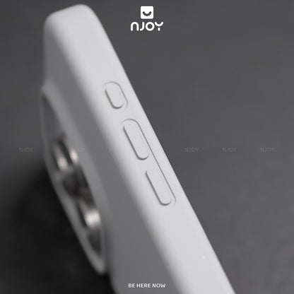 Ốp Silicon Chống Bẩn Hỗ Trợ Sạc Không Dây Chất Liệu Lót Nhung Bảo Vệ Camera Cho iPhone 13 14 15 16 Pro Max Njoyshop