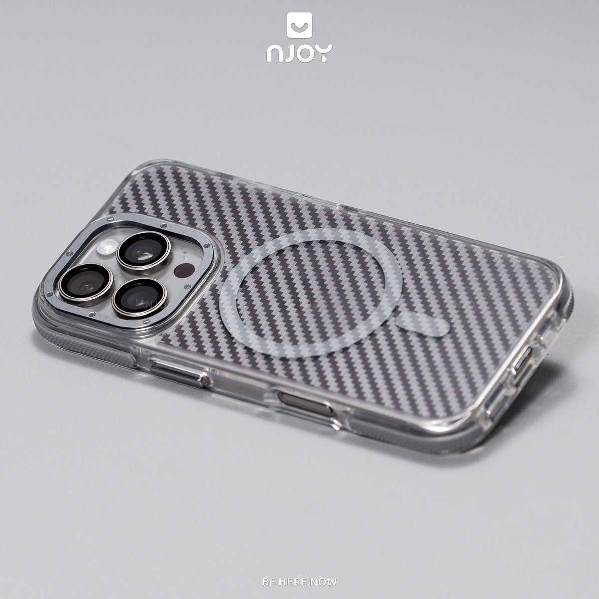 Ốp Magsafe Carbon Lưng Nhám Viền Chống Trượt Cho iPhone 17 Pro Max 16 15