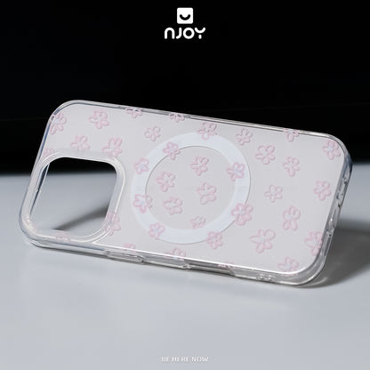 Ốp Trong Suốt Hình In Bông Hoa Dễ Thương Bảo Vệ Camera Cho Điện Thoại iPhone 17 Pro Max 16 15 14 13