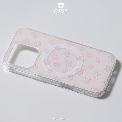 Ốp Trong Suốt Hình In Bông Hoa Dễ Thương Bảo Vệ Camera Cho Điện Thoại iPhone 17 Pro Max 16 15 14 13