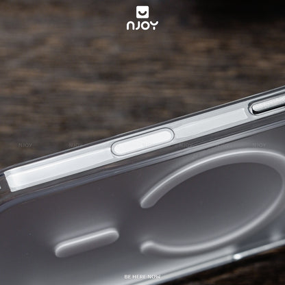 Ốp Trong Suốt Magsafe Có Nút AI Chống Sốc Cho Điện Thoại iPhone 17 Pro Max 16 15 14 13