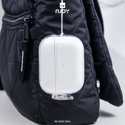 Ốp Trong Suốt Nút Mở Thông Minh Kèm Móc Khóa Tiện Lợi Cho Tai Nghe Airpods 4 3 Airpods Pro 3 2 Njoyshop