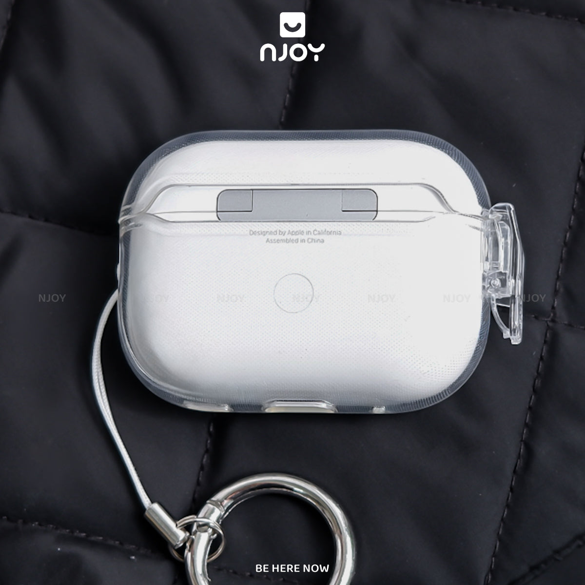 Ốp Trong Suốt Nút Mở Thông Minh Kèm Móc Khóa Tiện Lợi Cho Tai Nghe Airpods 4 3 Airpods Pro 3 2 Njoyshop