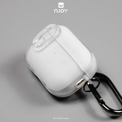 Ốp Trong Suốt Nút Bấm Mở Khoá An Toàn Chống Sốc Cho Airpods Pro 2 3 4