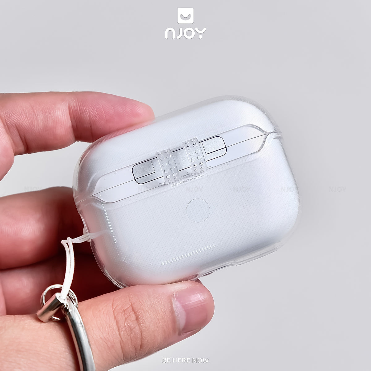 Ốp Trong Suốt Chống Sốc Chất Liệu TPU Có Móc Khóa Cho Tai Nghe Airpods 3 Airpods Pro 2 Njoyshop