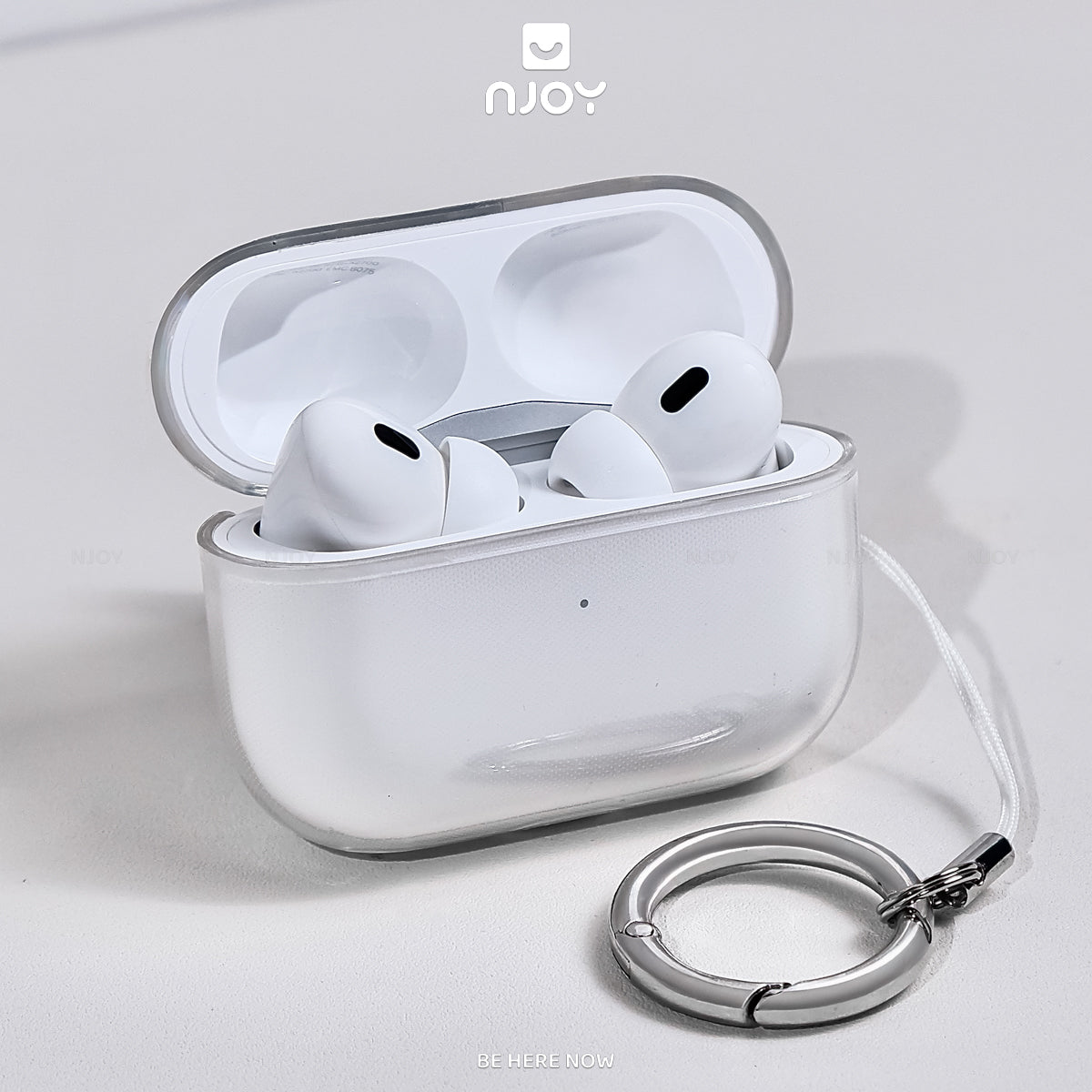 Ốp Trong Suốt Chống Sốc Chất Liệu TPU Có Móc Khóa Cho Tai Nghe Airpods 3 Airpods Pro 2 Njoyshop