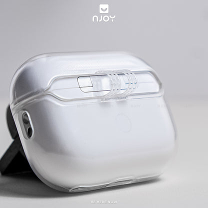 Ốp Trong Suốt Chống Sốc Chất Liệu TPU Có Móc Khóa Cho Tai Nghe Airpods 3 Airpods Pro 2 Njoyshop