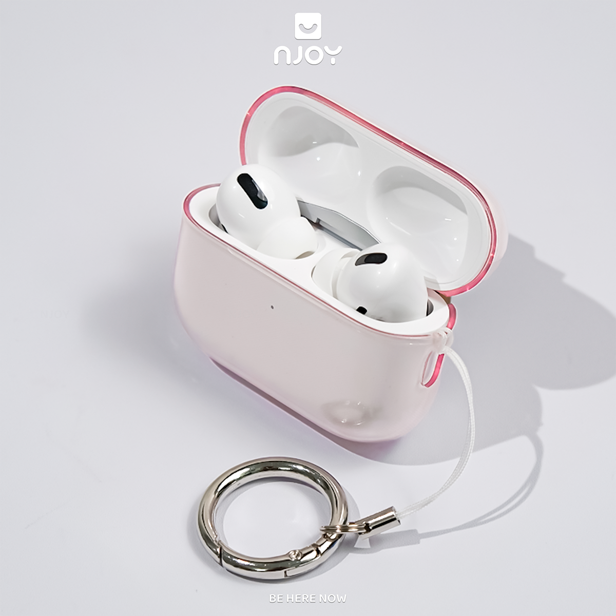 Ốp Trong Suốt Chống Sốc Chất Liệu TPU Có Móc Khóa Cho Tai Nghe Airpods 3 Airpods Pro 2 Njoyshop