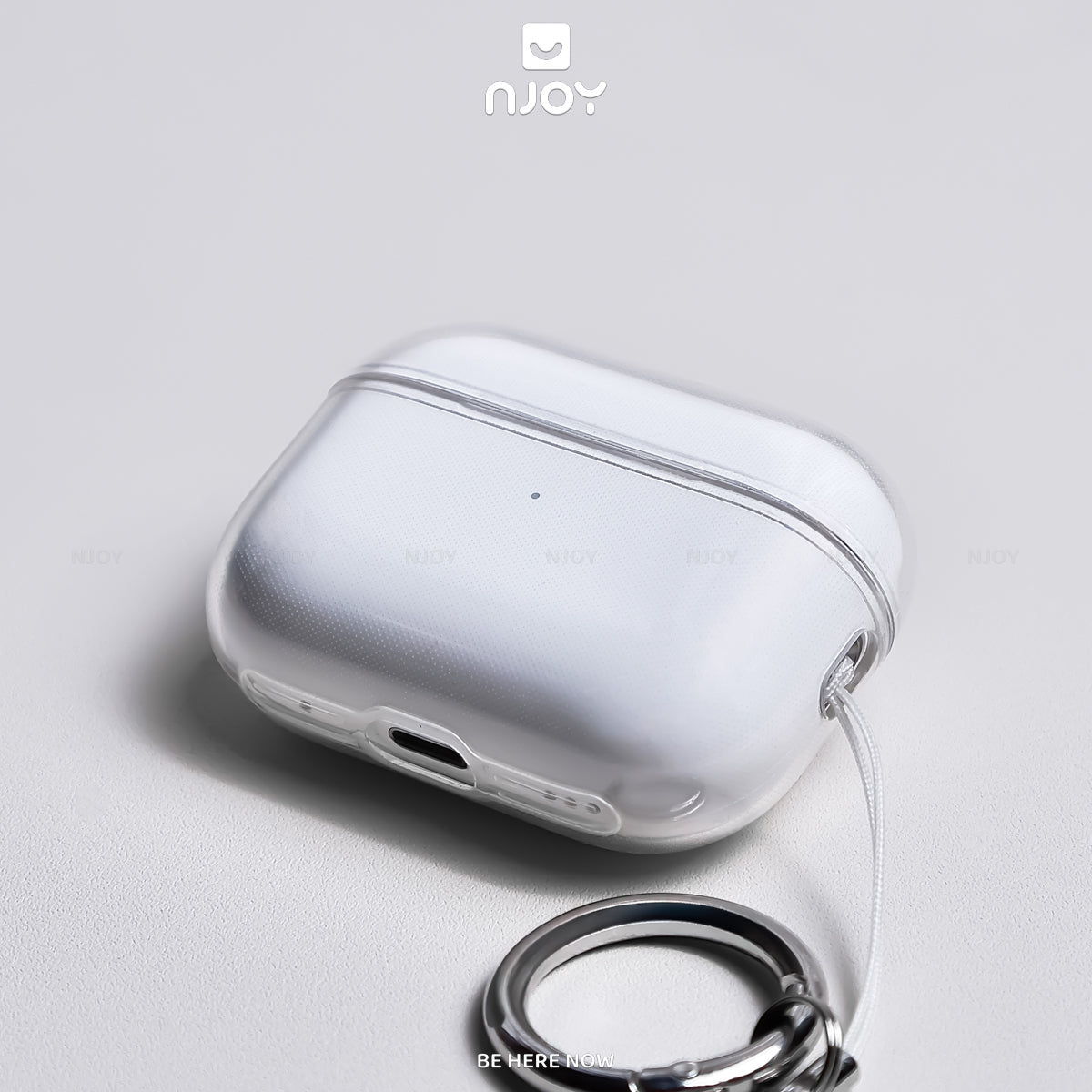 Ốp Trong Suốt Chống Sốc Chất Liệu TPU Có Móc Khóa Cho Tai Nghe Airpods 3 Airpods Pro 2 Njoyshop