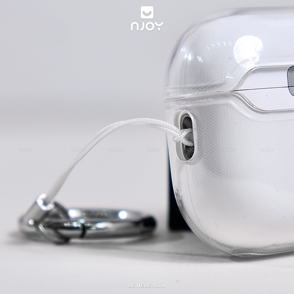 Ốp Trong Suốt Chống Sốc Chất Liệu TPU Có Móc Khóa Cho Tai Nghe Airpods 3 Airpods Pro 2 Njoyshop