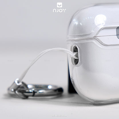 Ốp Trong Suốt Chống Sốc Chất Liệu TPU Có Móc Khóa Cho Tai Nghe Airpods 3 Airpods Pro 2 Njoyshop