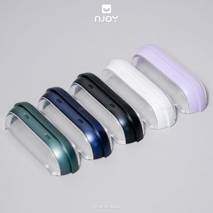 Ốp Trong Suốt Khóa Cài Viền Màu Hỗ Trợ Sạc Không Dây Kèm Móc Khóa Cho AirPods Pro 2 3