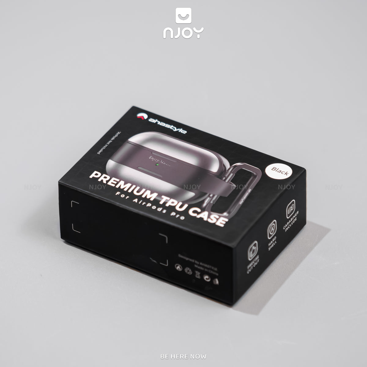 Ốp Hợp Kim Nhôm Ahastyle Viền Silicon Kèm Móc Khóa Cho Tai Nghe AIrpods Pro 2 3 4