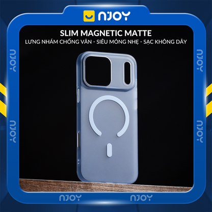 Ốp Magsafe Siêu Mỏng Nhám Mờ Chống Vân Tay Cho iPhone 12 13 14 15 16 17 Pro Max