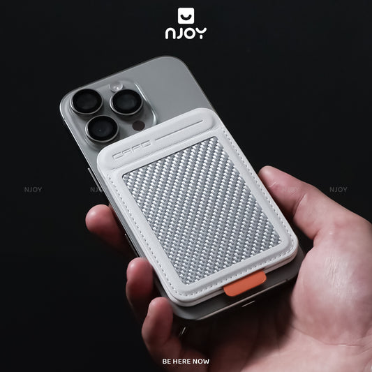 Ví Đựng Thẻ Magsafe Carbon Cao Cấp Cho iPhone 16 Pro Max 15 14 13 12