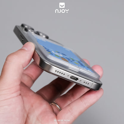 Ví Đựng Thẻ Hít Không Dây Từ Tính Siêu Mỏng Nhám Cho Điện Thoại iPhone 17 Pro Max 16 15 14 13 12