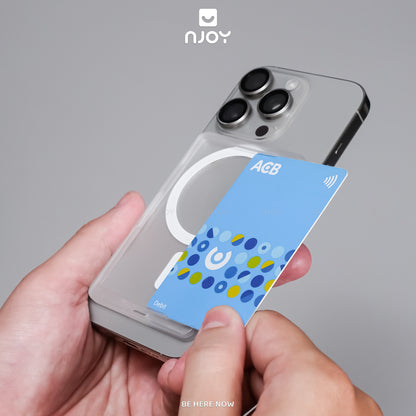 Ví Đựng Thẻ Hít Không Dây Từ Tính Siêu Mỏng Nhám Cho Điện Thoại iPhone 17 Pro Max 16 15 14 13 12