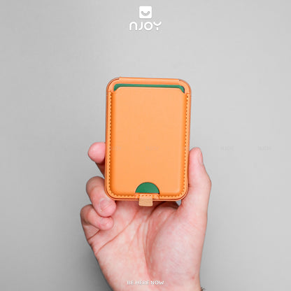 Ví Đựng Thẻ Magsafe Leather Kiêm Giá Đỡ Cho Điện Thoại iPhone 17 Pro Max 16 15 14 13 12