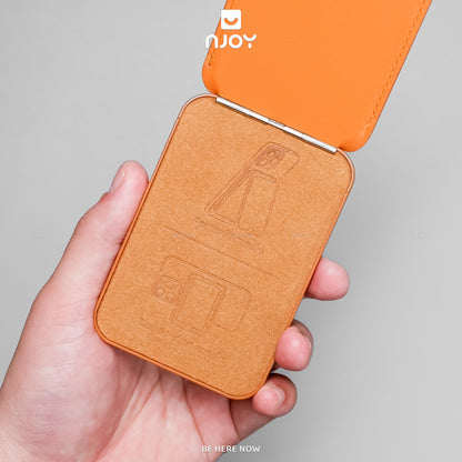 Ví Đựng Thẻ Magsafe Leather Kiêm Giá Đỡ Cho Điện Thoại iPhone 17 Pro Max 16 15 14 13 12