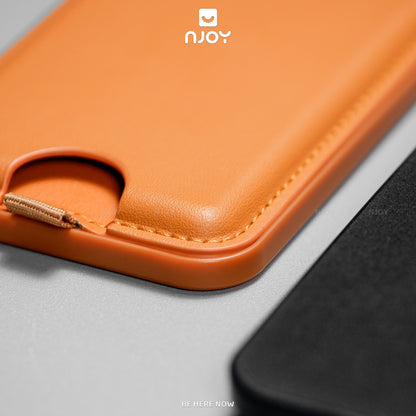 Ví Đựng Thẻ Magsafe Leather Kiêm Giá Đỡ Cho Điện Thoại iPhone 17 Pro Max 16 15 14 13 12