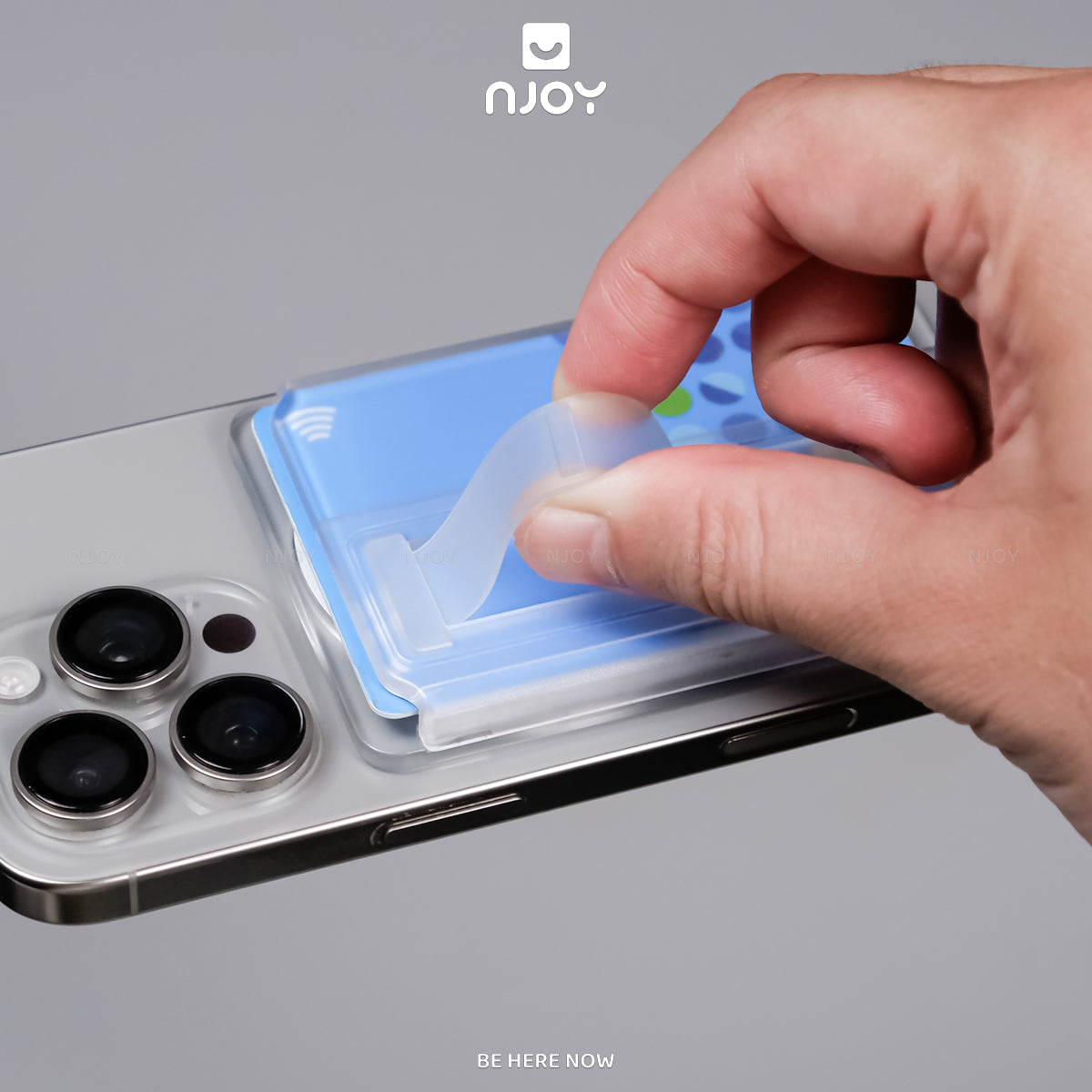 Ví Đựng Thẻ Trong Suốt Hít Magsafe Chất Liệu PC Cho Điện Thoại iPhone 17 Pro Max 16 15 14 13 12