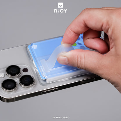 Ví Đựng Thẻ Trong Suốt Hít Magsafe Chất Liệu PC Cho Điện Thoại iPhone 17 Pro Max 16 15 14 13 12