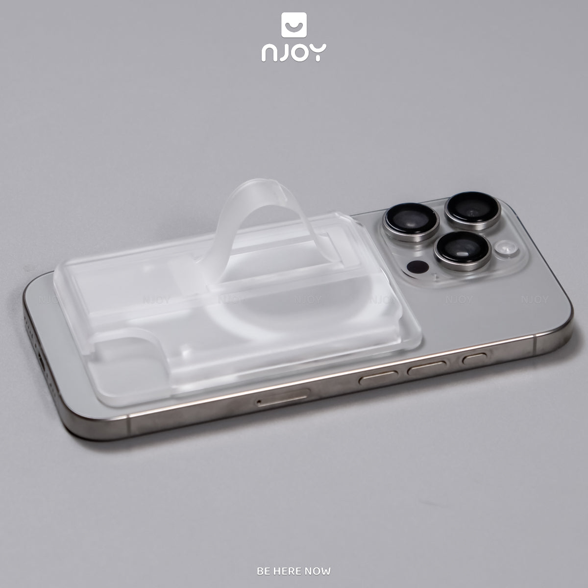 Ví Đựng Thẻ Trong Suốt Hít Magsafe Chất Liệu PC Cho Điện Thoại iPhone 17 Pro Max 16 15 14 13 12