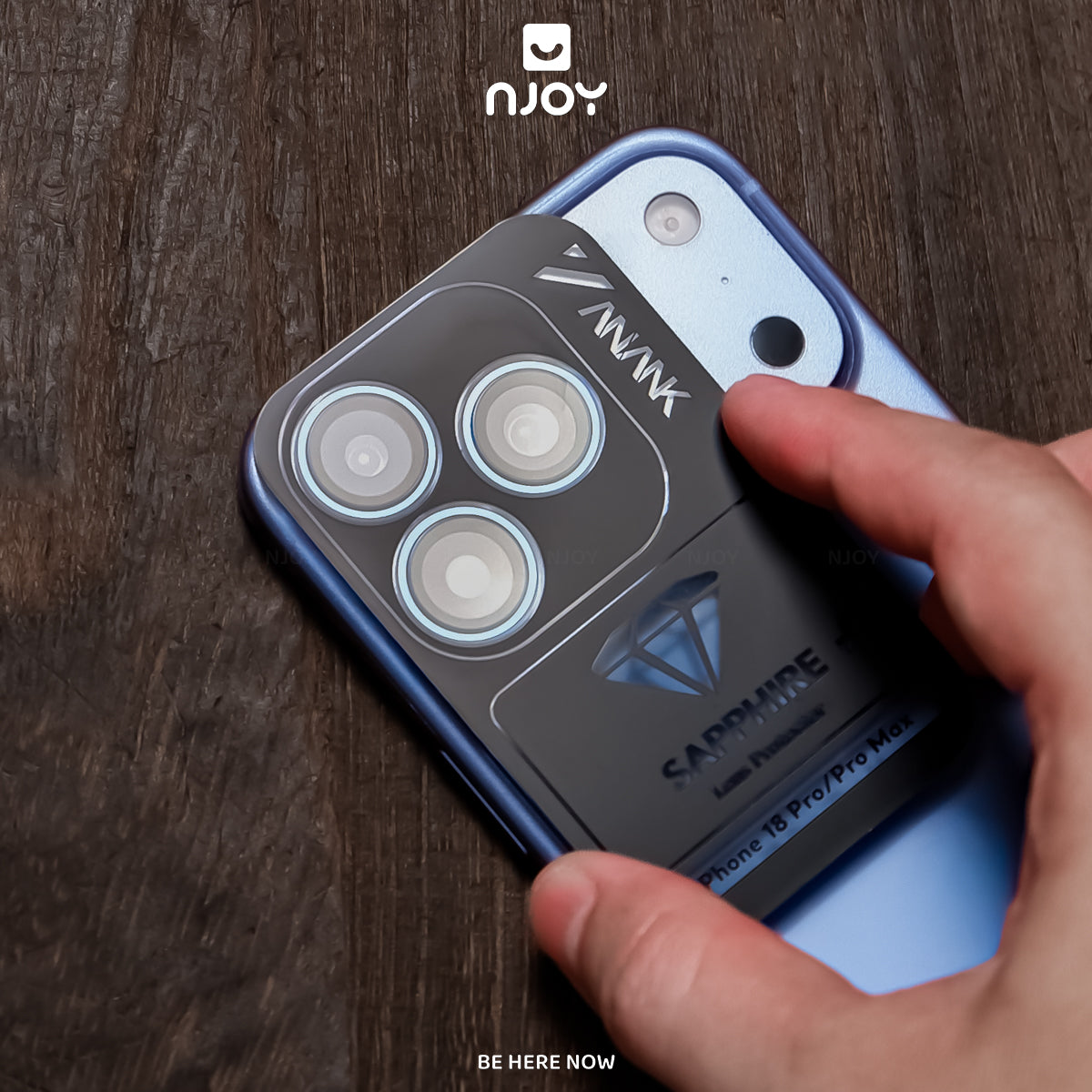Cường Lực Camera Anank Sapphire Chuẩn GIA Cao Cấp Chống Xước Cho Điện Thoại iPhone 18 Pro Max 17 Pro Max