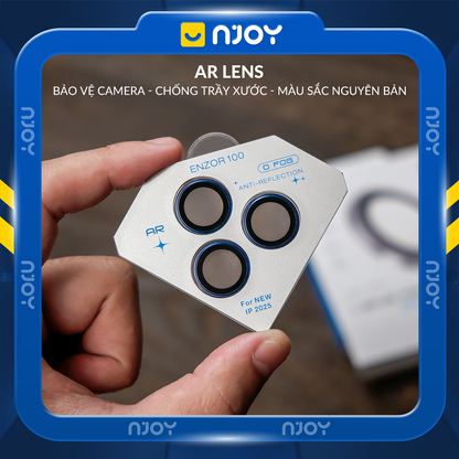 Cường Lực Camera Kuzoom AR Có Khung Dán Cho iPhone 17 Pro Max 16 15 14 13 12 11