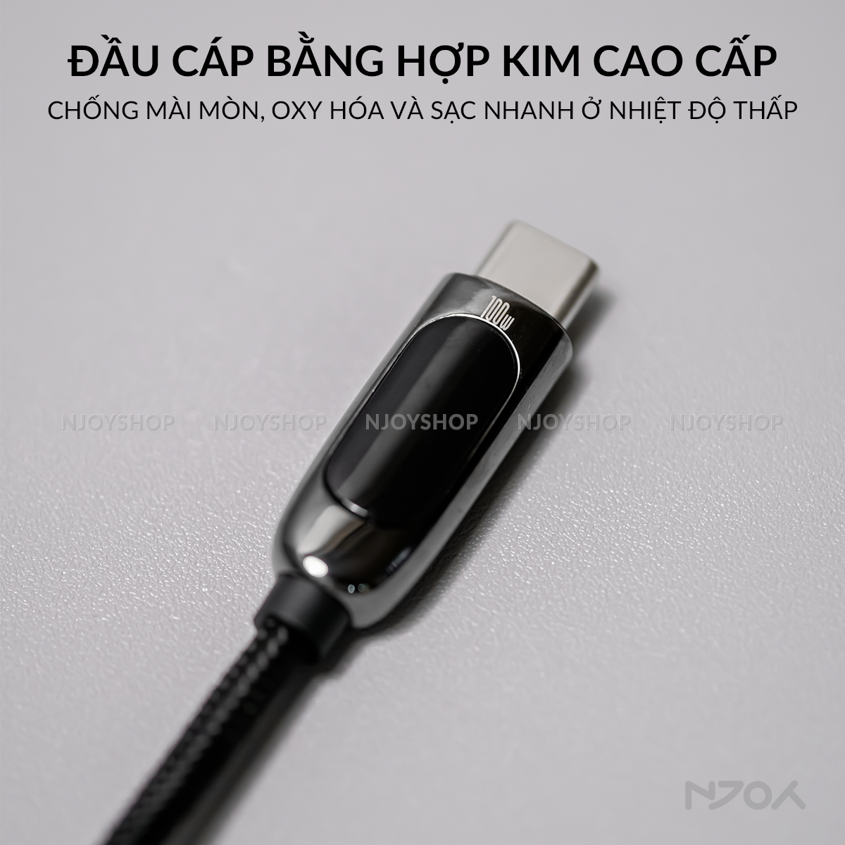 Cáp Sạc Nhanh Baseus 100W Đèn Led Báo Sạc Chống Đứt Gãy Cho iPhone iPad Laptop