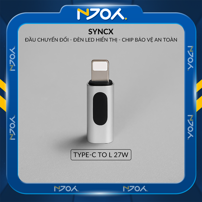 Đầu Chuyển Type C To Type C 100W Njoy Với Màn Hình Led Cho iPhone iPad MacBook Laptop