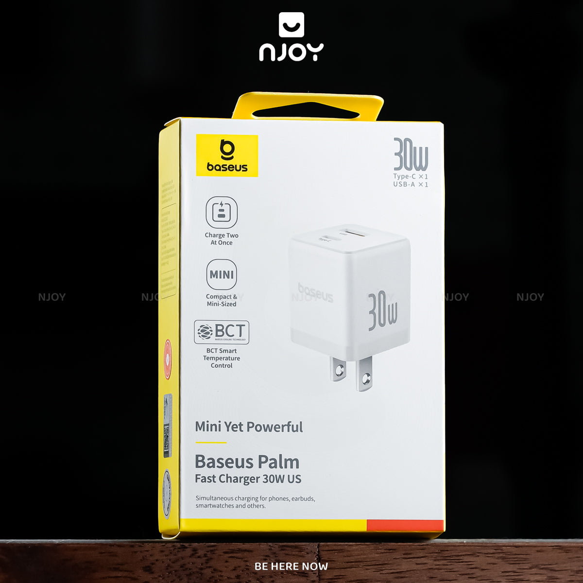 Củ Sạc Nhanh 30W Baseus Palm Chân Cắm Type C Hỗ Trợ QC PD 3.0 Cho iPhone Samsung