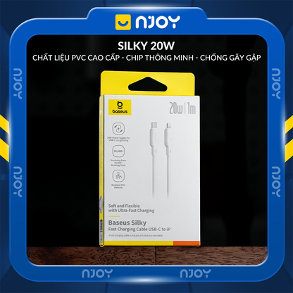 Cáp Sạc Nhanh Baseus PD 20W Type C to Lightning Chống Đứt Gãy Cho iPhone 14 Pro Max 13 12